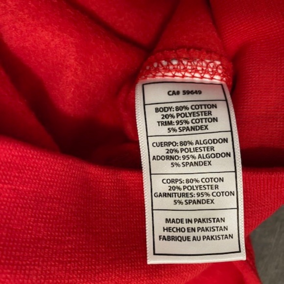 Mitchell & Ness Vancouver Grizzlies Leaf Grab Red Hoodie NWT - Picture 6 of 8